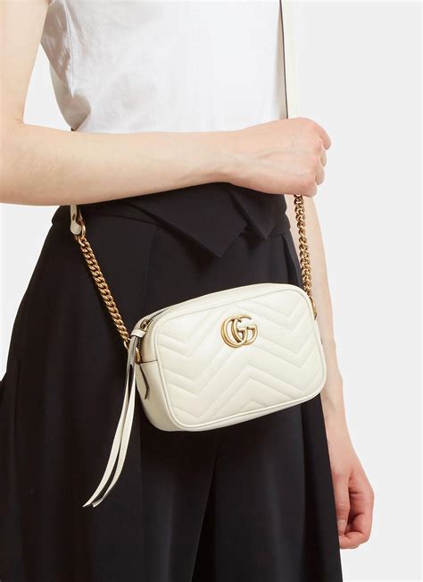 gucci marmont matelasse white|Gucci Marmont small price.